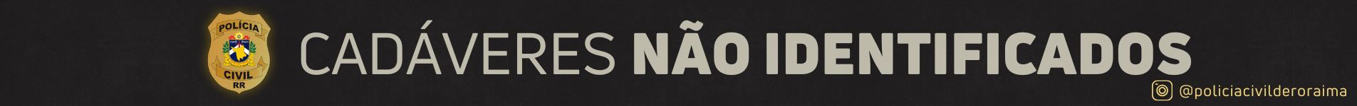 BANNER CADAVERES NAO IDENTIFICADOS