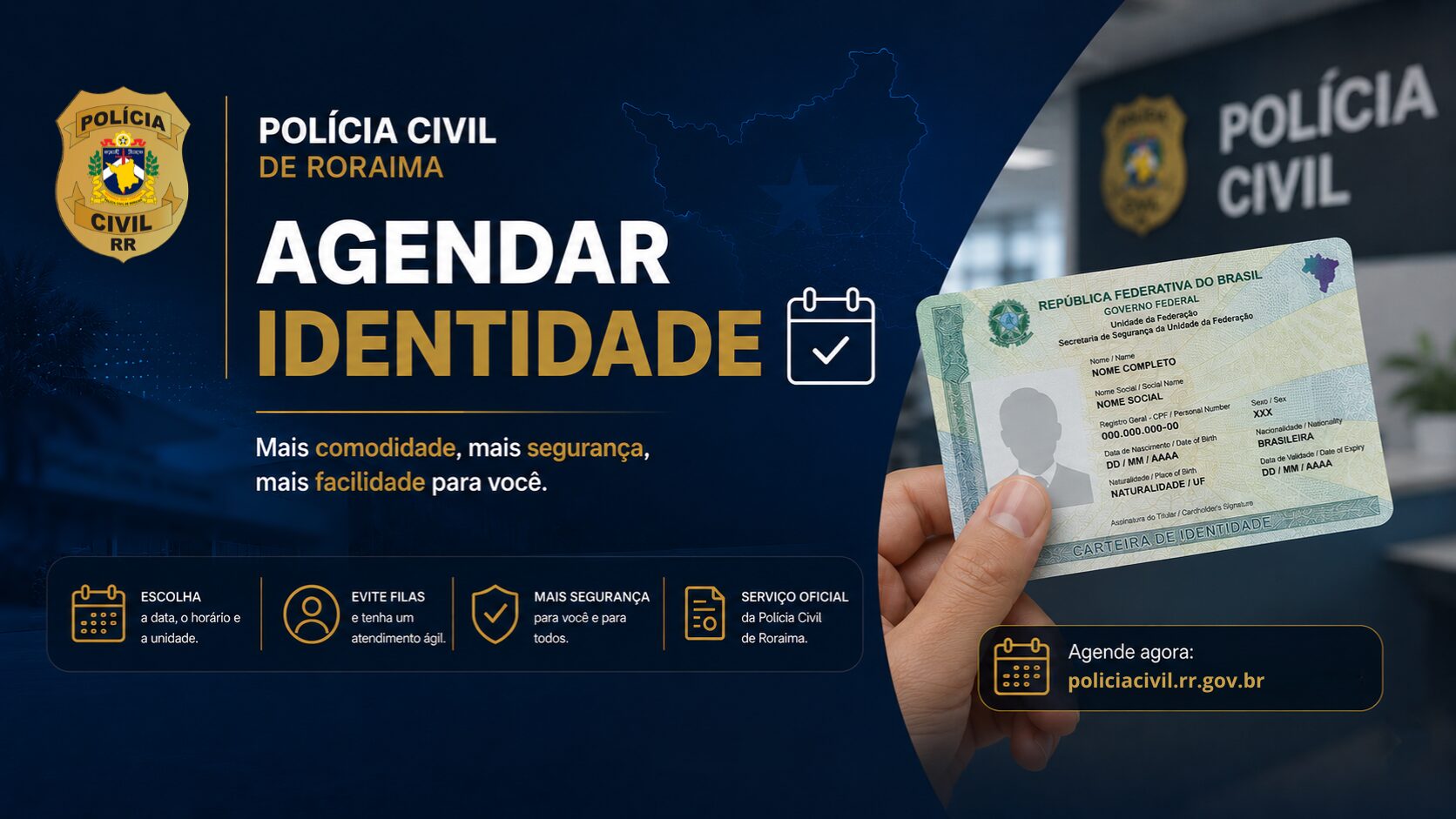 Agendamento de Carteira de Identidade